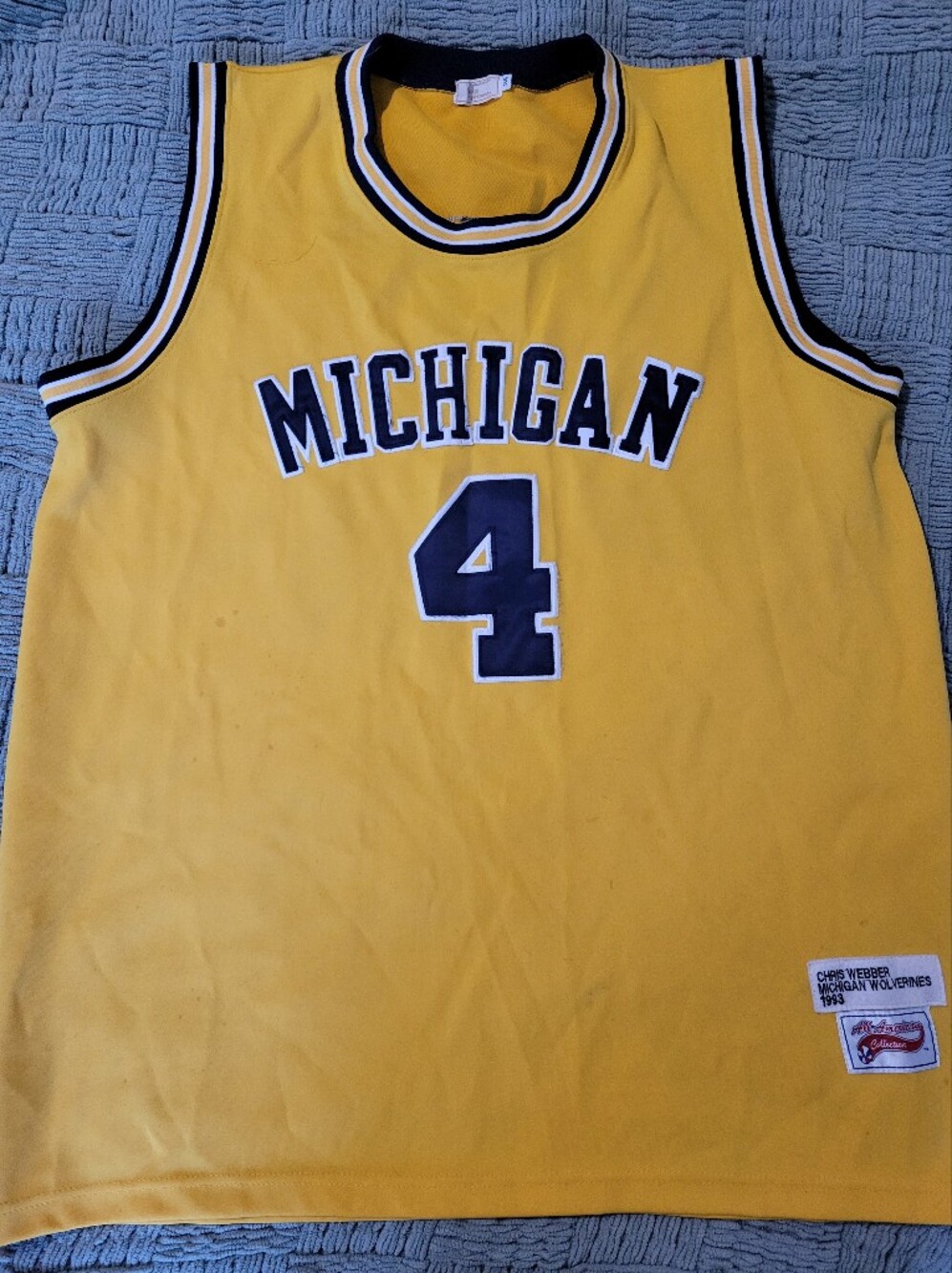 Chris Webber #4 Michigan Jersey